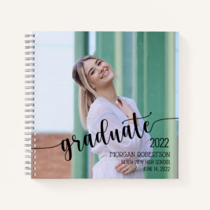 Foto Abschluss Keepake Guest Notizbuch