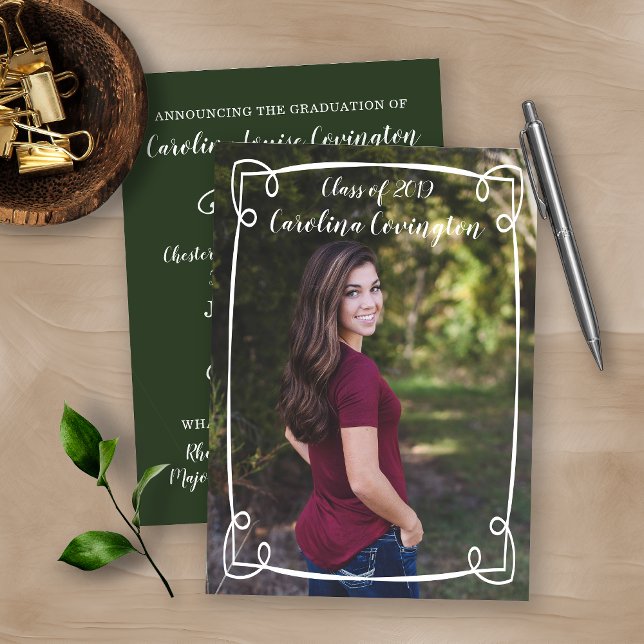 Foto-Abschluss mit einfacher Handzeichnung Ankündigung (Von Creator hochgeladen)