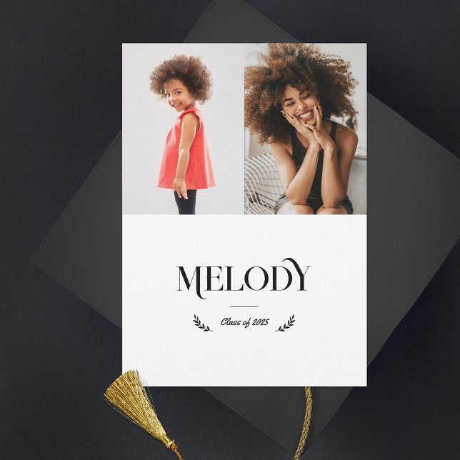 Foto-Abschluss mit zwei Fotos Kinder Ankündigung (Von Creator hochgeladen)