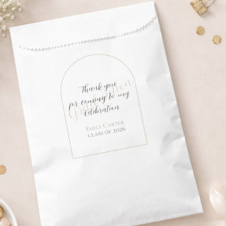 Foto-Abschlussfeier | Elegante Schrift Geschenktütchen