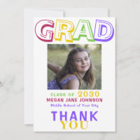 Foto Absolvent bunt 8. Klasse grad Typografie
