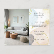 Foto Abstrakte Wasserfarben Formen GoId Foil