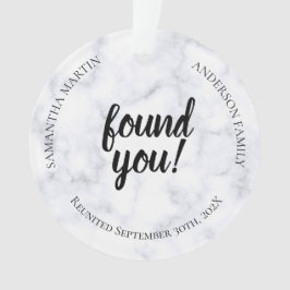 Foto Adoption Wiedersehen Ornament