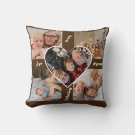 Foto Album Collage Throw Kissen, Personalisiert Kissen