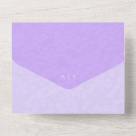 Foto All in One Lilac Wedding Einladung QR Code