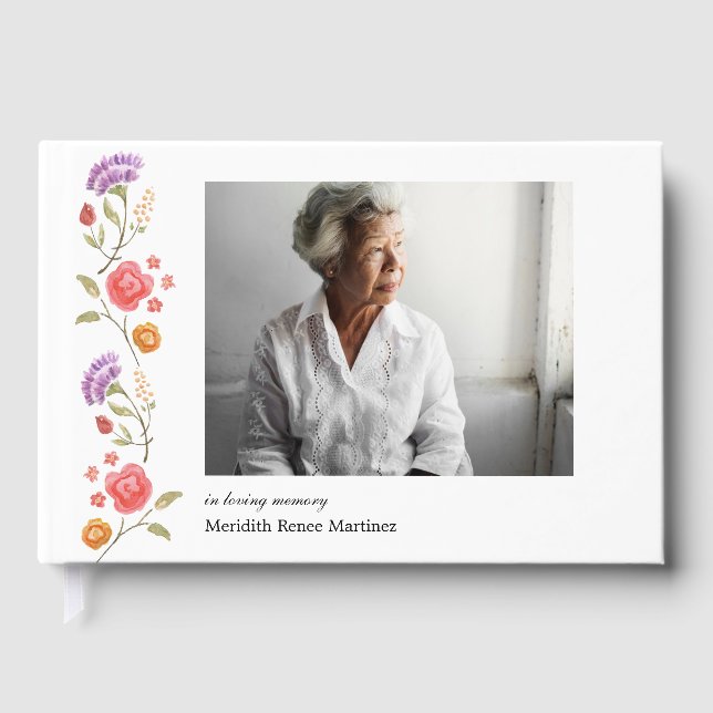 Foto an der Blumengrenze Gästebuch (Vorderseite)