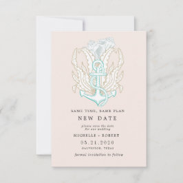 Foto an der Küste Ändern Sie das Datum Einladung