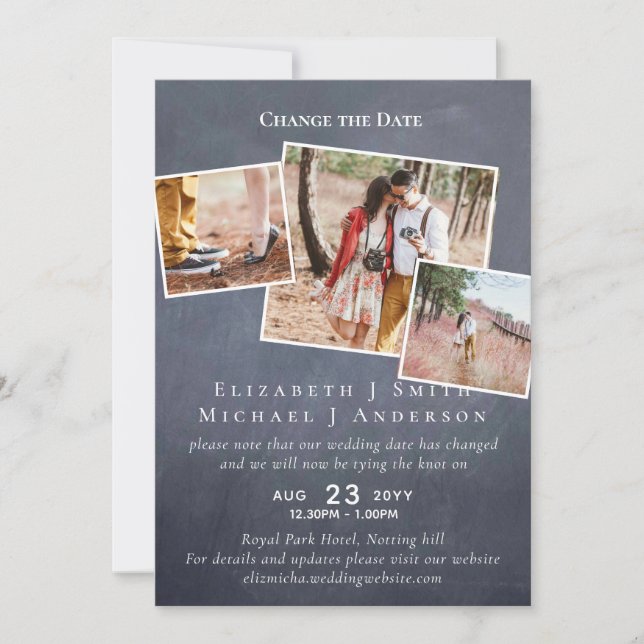 FOTO ändert die Datumspläne Aufschieben JEDES Erei (Vorderseite)