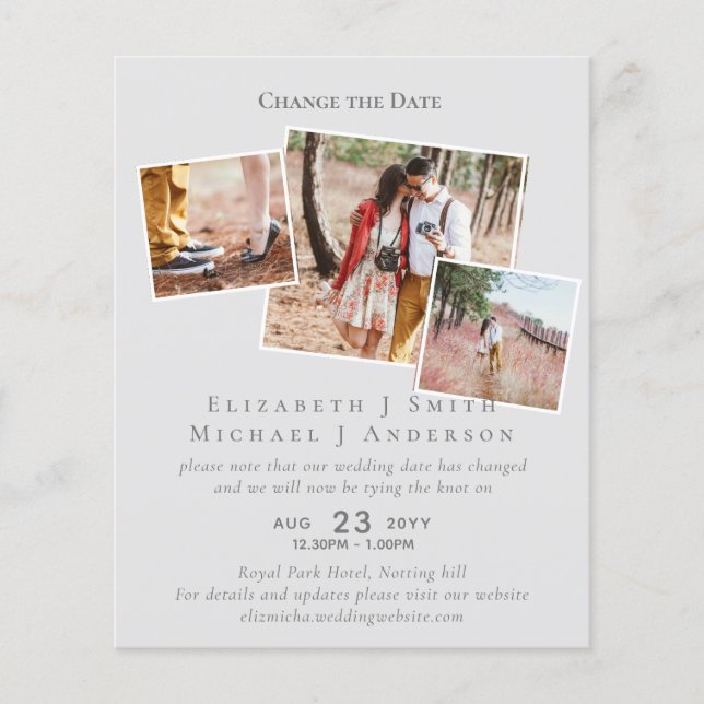 FOTO ändert die Datumspläne Aufschieben JEDES Erei (Vorderseite)