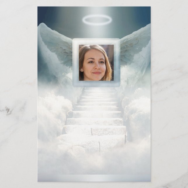 Foto Angel Stationery hinzufügen Briefpapier (Vorderseite)