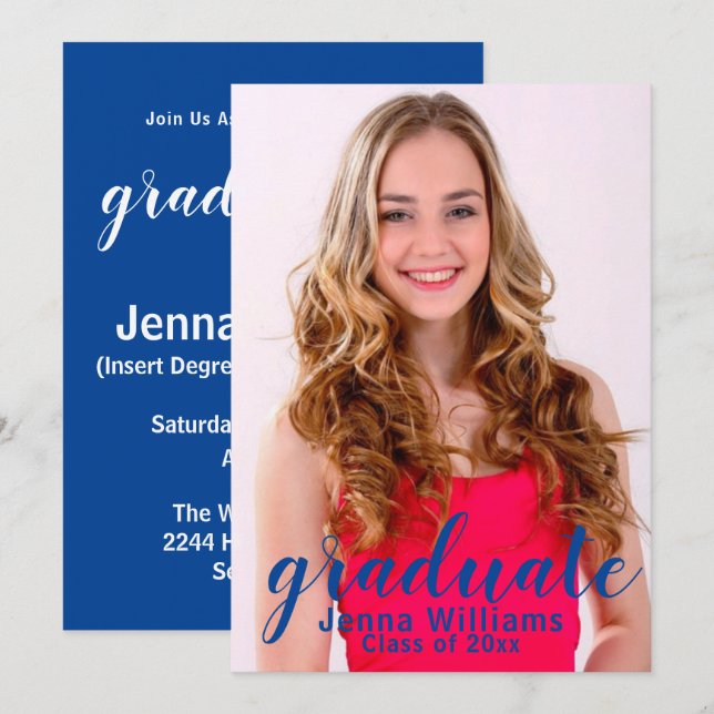 Foto-Ankündigung Party Einladung (Vorne/Hinten)