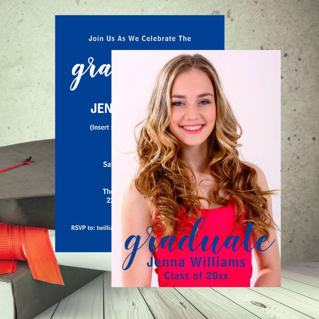Foto-Ankündigung Party Einladung (Graduate Photo Announcement Party Invitation)