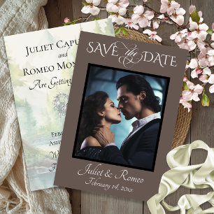 Foto & Aquarell Berge - Mocha Save The Date