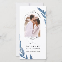 Foto Arch, Navy Hochzeit speichern das Date Leseze