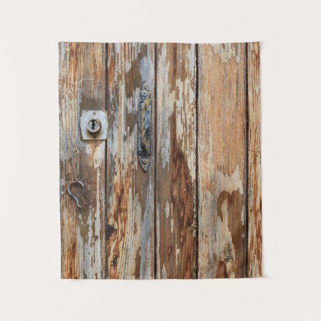 Foto aus braunem Holz Wandteppich (Vorderseite)