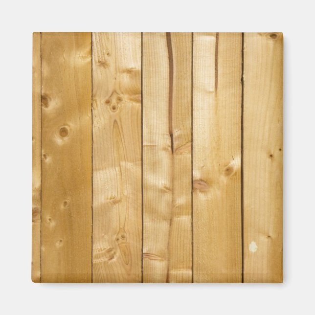 Foto aus naturgeknotetem hellem Holz Magnet (Vorne)