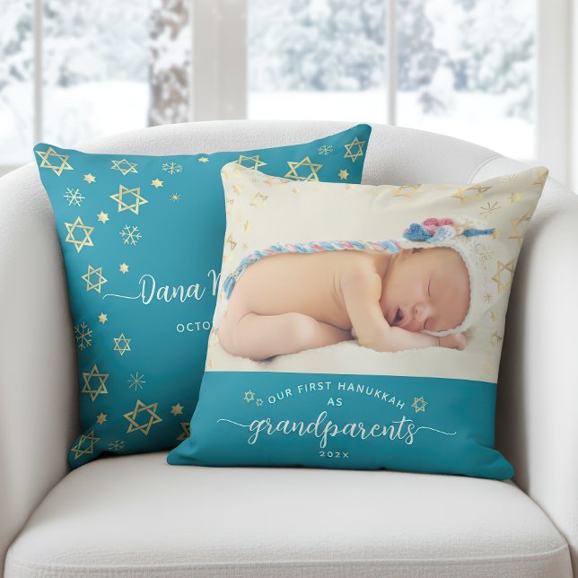 Foto Baby First Hanukkah Grandeleltern Star David Kissen (Von Creator hochgeladen)