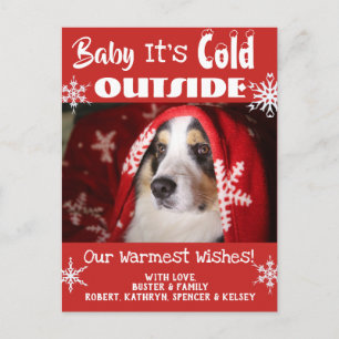 Foto "Baby It's Cold Outside" hinzufügen Postkarte