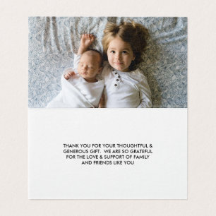 Foto Babydusche   Dankeschön Note Card