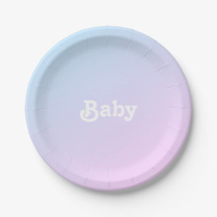 Foto Babydusche, Geburtstag Pappteller
