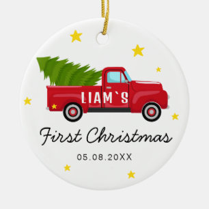 Foto Baby's First Christmas Ornament - Red Truck