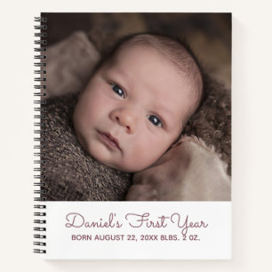 Foto Baby's First Year Journal Notizbuch