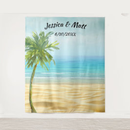 Foto-Background für Strand oder Hochzeit in Urlaub Wandteppich