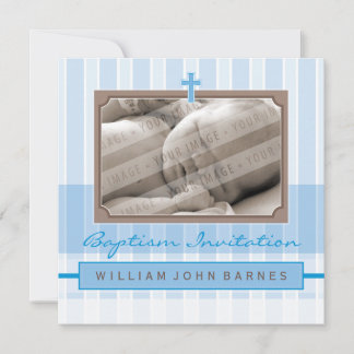 FOTO BAPTISM ERSUCHT: stilvolle 4SQ Einladung