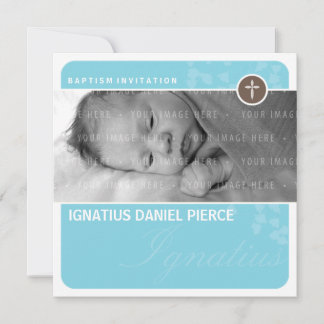 FOTO BAPTISM INVITATION :: Herzpunkt 7SQ Einladung