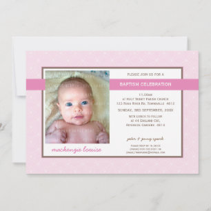 FOTO BAPTISM INVITE: Glanz 3L Einladung