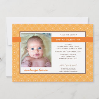 FOTO BAPTISM INVITE :: Glanz 7L Einladung