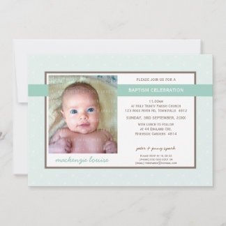 FOTO BAPTISM INVITE :: glorreiche 2L Einladung