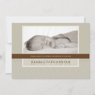 FOTO BAPTISM INVITE: süß gesagt 1L Einladung