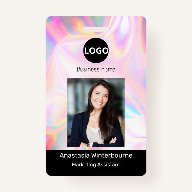 Foto, Bar, Logo, holografische Darstellung Ausweis (Vorderseite)