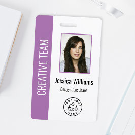 Foto, Bar, Logo, Name Lila Ausweis