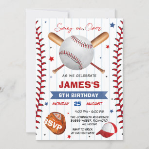 Foto Baseball Einladung zum Geburtstag