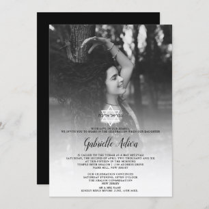 Foto Bat Mitzvah Einladung