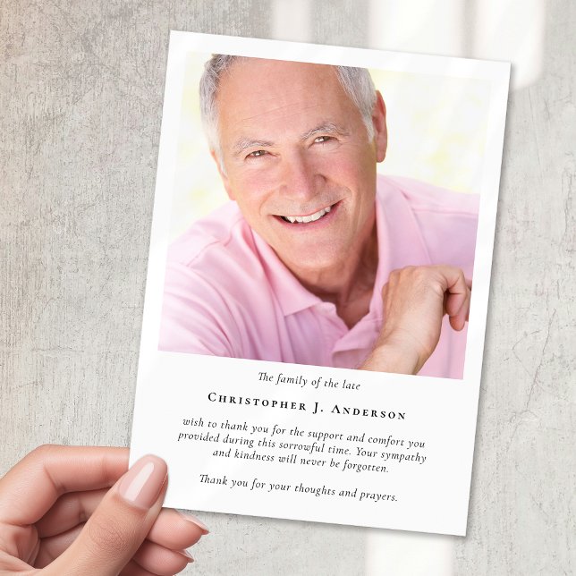 Foto Beerdigung Dankeschön Karte (Von Creator hochgeladen)