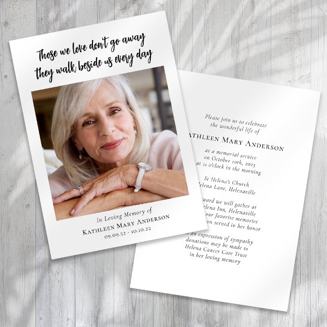 Foto Beerdigung Gedenkfeier Einladung (Von Creator hochgeladen)