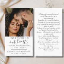 Foto-Beerdigungskarte