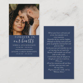 Foto-Begräbniskarte Visitenkarte