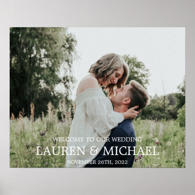 Foto Begrüßungszeichen Poster (Vorne)