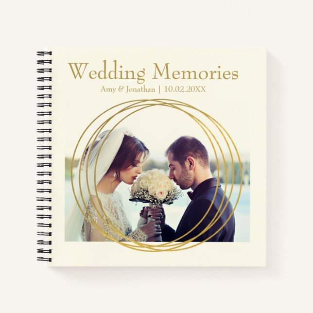 Foto Beilage "Wedding Erinnerungen" Journal/ Notizbuch (Vorderseite)
