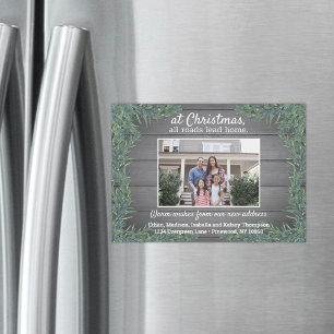 Foto Beliebiger Text Feiertags Bewegliche Ankündig Magnetkarte