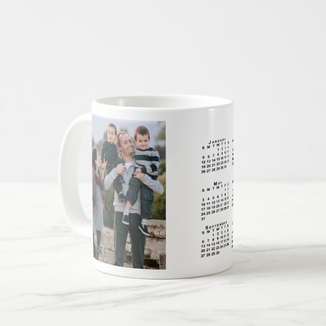 Foto benutzerdefinierten 2020-Kalender hinzufügen Kaffeetasse (Vorderseite Links)