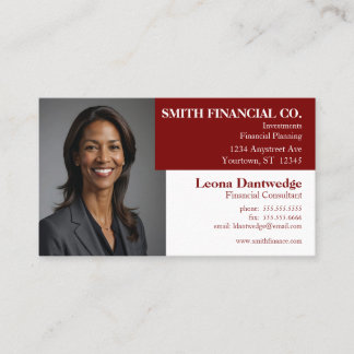 Foto Beruflich anpassbar Visitenkarte