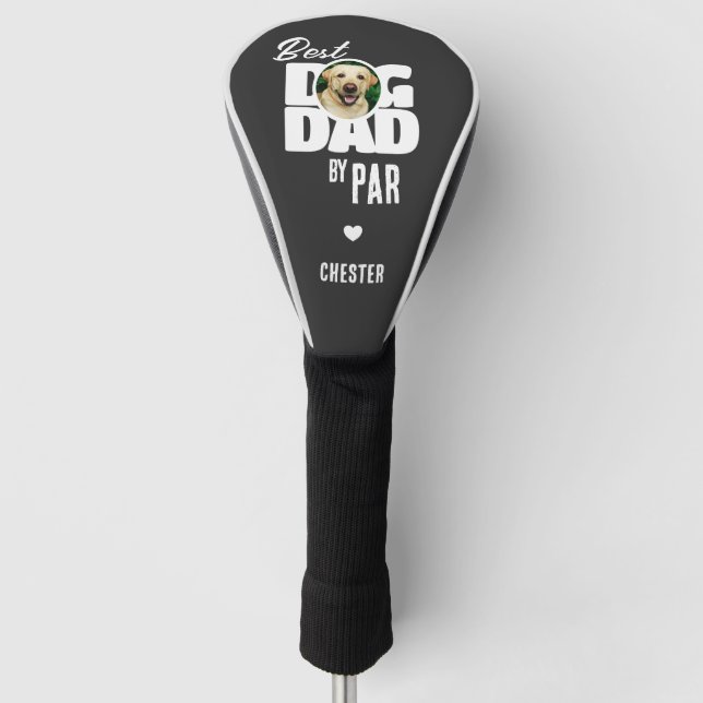 Foto Best Dog Vater nach Par Golf Headcover (Vorderseite)
