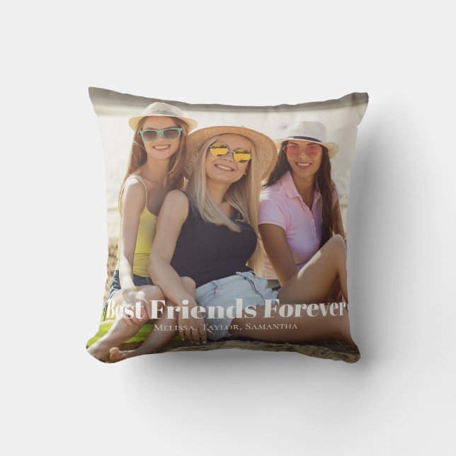 Foto Best Friends Forever Names  Kissen (Vorderseite)