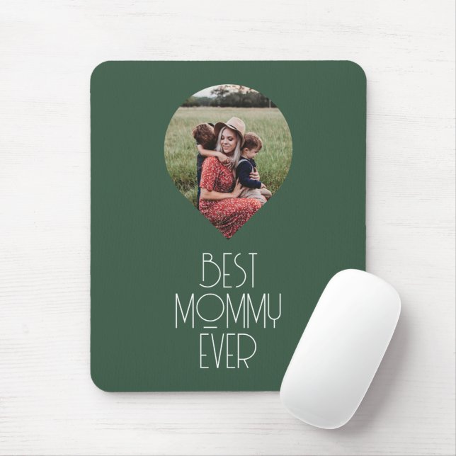 Foto Best Mommy Ever Modern Script Mousepad (Mit Mouse)