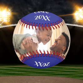 Foto Bester Papa Aller Blau Personalisieren Baseball